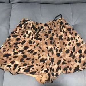 Cheetah print shorts